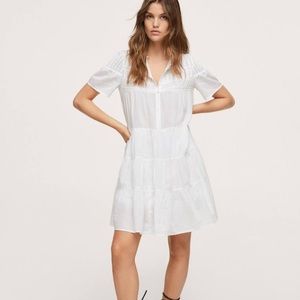 mango tiered cotton dress